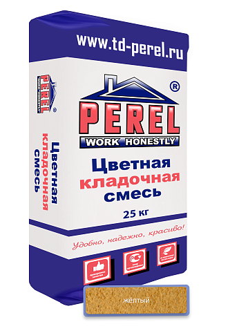 Жёлтая кладочная смесь Perel NL 0135 25 кг