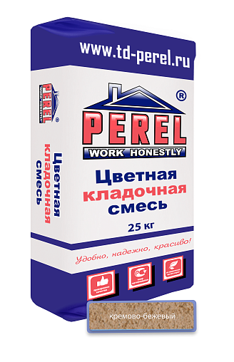 Кремово-бежевая кладочная смесь Perel VL 0225 25 кг